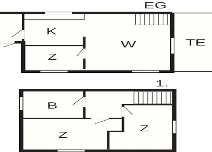 Feriehus 6 Person In Romo